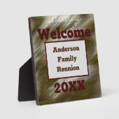 Plaque Photo Table d'accueil Reunion familiale Élégante Faire-p (Recto)