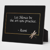 Plaque Photo Table de citation de silence Rumi (Côté)