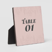 Plaque Photo Table Fleur de Satin (Recto)