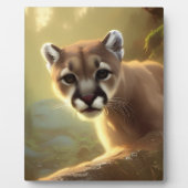 Plaque Photo Table Mountain Cougar Wildlife Portrait (Devant)