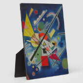 Plaque Photo Tableau bleu de Kandinsky (Côté)