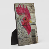Plaque Photo Tableau de la grange de poulet rustique Rooster (Côté)