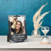 Plaque Photo Tableau noir et blanc dentelle photo (Côté)