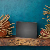 Plaque Photo Tableau noir rustique imprimé (Côté)