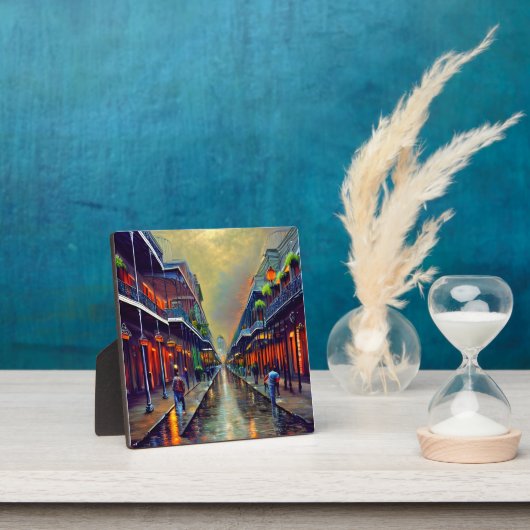 Plaque Photo Tabletop Art de la Scène du Quartier Français (Insitu)