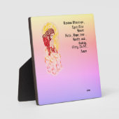 Plaque Photo Tabletop Easel Avec Toile : Bénir Cette Maison (Recto)