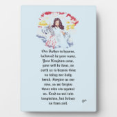 Plaque Photo Tabletop Easel avec toile : Prière du Seigneur (Devant)