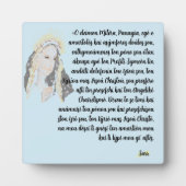 Plaque Photo Tabletop Easel Avec Toile ; Prière Vierge Marie (Devant)