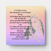 Plaque Photo Tabletop Easel Avec Toile ; Prière Vierge Marie (Devant)