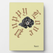 Plaque Photo Tabletop Easel W/ Canvas : Puppy Love (Devant)