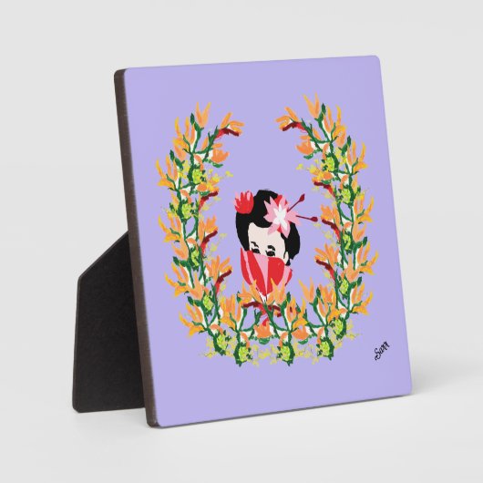 Plaque Photo Tabletop Easel With Canvas : Elegants (Recto)