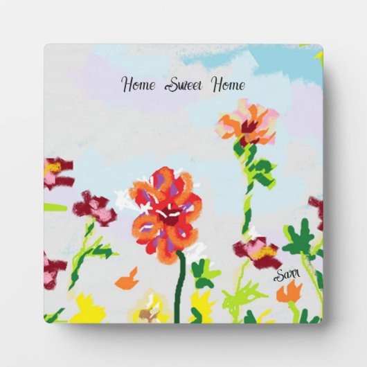 Plaque Photo Tabletop Easel With Canvas ; Fleur sauvage (Devant)