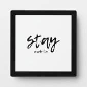 Plaque Photo Tabletop Restez Un Peu (Devant)