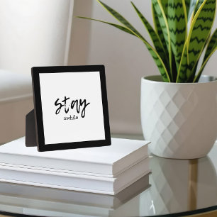 Plaque Photo Tabletop Restez Un Peu
