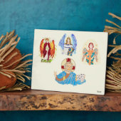 Plaque Photo Tablette avec Eau : Archanges avec Christ (Côté)