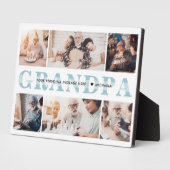 Plaque Photo Tablette de texte personnalisée avec grand-père de (Côté)