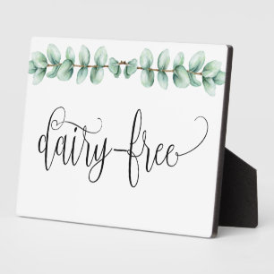 Plaque Photo Tablette Eucalyptus sans laiton avec chevalet Plaq