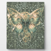 Plaque Photo Tablette Fancy Green Steampunk Papillon (Devant)