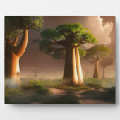 Plaque Photo Tablette Madagascar Baobab Imaginaire forestier (Devant)