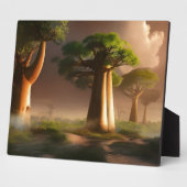 Plaque Photo Tablette Madagascar Baobab Imaginaire forestier (Côté)