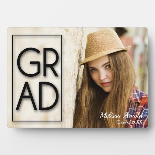 Plaque Photo Tablette photo sans cadre de grade Retour (Devant)