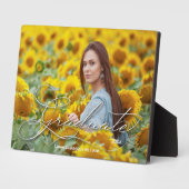 Plaque Photo Tablette photo sans cadre pour diplômés (Côté)