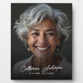 Plaque Photo Tablette simple photo et texte personnalisé (Devant)