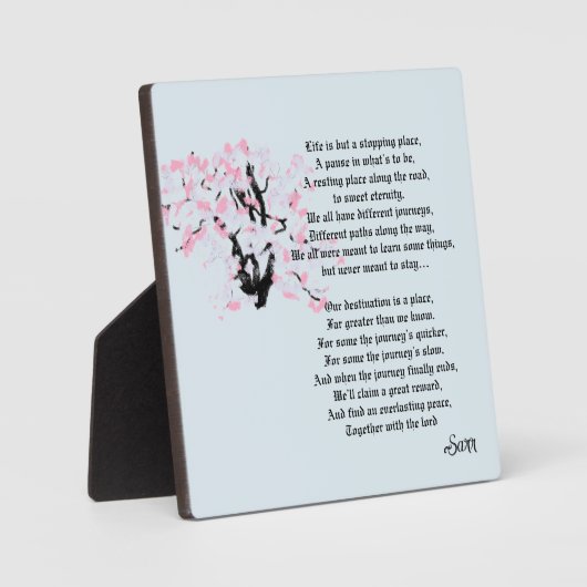 Plaque Photo Tablette W/Canvas : Arbre De Vie (Recto)