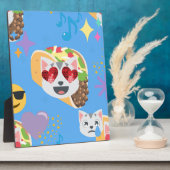 Plaque Photo taco cat emoji (Côté)