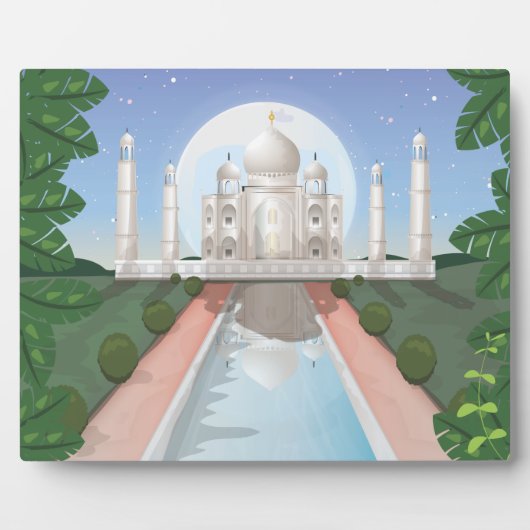 Plaque Photo Taj Mahal (Devant)
