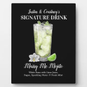 Plaque Photo Tall Mojito ・ PERSONNALISER cette signature Boire  (Devant)