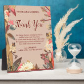 Plaque Photo Tan - Marsala Vin & torsion de teintes roses (Côté)