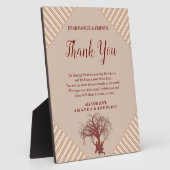 Plaque Photo Tan moderne - Marsala Vin & torsion des teintes (Côté)