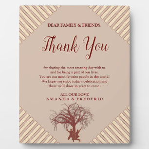 Plaque Photo Tan moderne - Marsala Vin & torsion des teintes