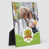 Plaque Photo Tante Tournesol et abeilles incroyables (Côté)