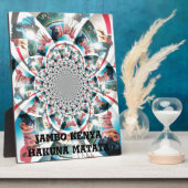 Plaque Photo Tapisserie kényane Kaleidoscope (Côté)