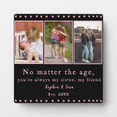 Plaque Photo Tasse à photo pour sœurs - Cadeau personnalisé (Devant)