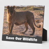 Plaque Photo Tau Sauver Notre Faune (Côté)