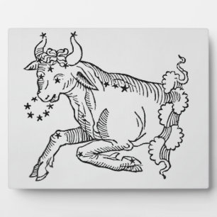 Plaque Photo Taurus (le Taureau) une illustration de "Poétique