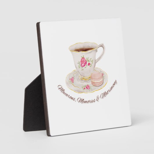 Plaque Photo Tea Party Élégante Fête des mariées Bachelorette (Recto)