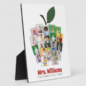 Plaque Photo Teacher Apple Collage Cadeau de l'enseignant 22 Ph (Côté)