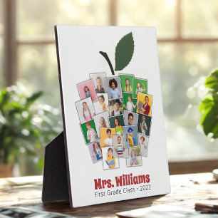 Plaque Photo Teacher Apple Collage Cadeau de l'enseignant 22 Ph