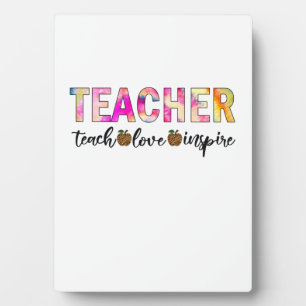 Plaque Photo Teacher Art Teach Love Inspire
