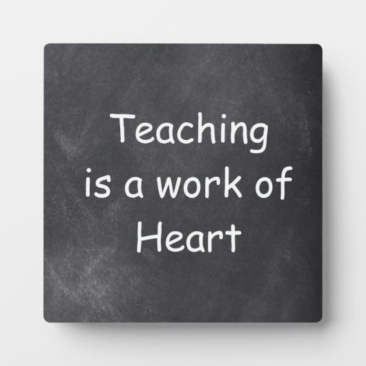 Plaque Photo Teaching Work Heart Chalkboard Design Venin Idea (Devant)