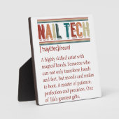 Plaque Photo Technologie de l'ongle Définition Rétro technologi (Recto)