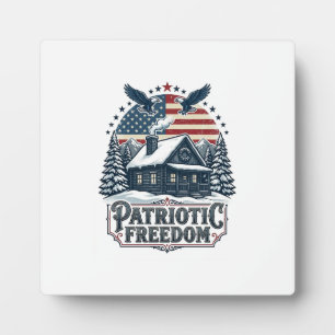 Plaque Photo Tee-shirt graphique vectoriel Cabine d'hiver patri