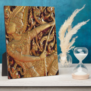 Plaque Photo Temple bouddhiste thaïlandais Détail