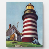 Plaque Photo Teneur de phare par Stevan Dohanos (Devant)