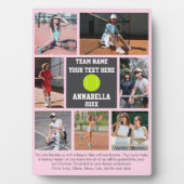 Plaque Photo Tennis 7 photo collage player name (Devant)