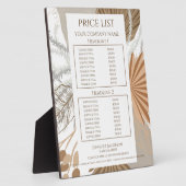 Plaque Photo Terracotta Boho Tropical (Côté)